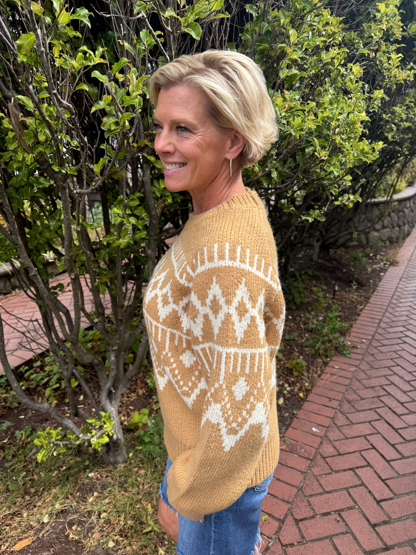 Bethany Patterned Sweater