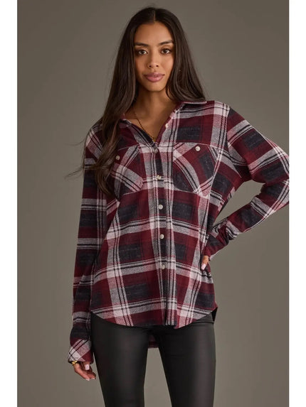Autumns Plaid Button Up