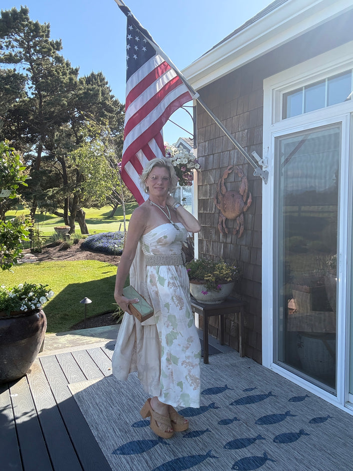 Floral Meadow Print Jumpsuit W Pockets-side