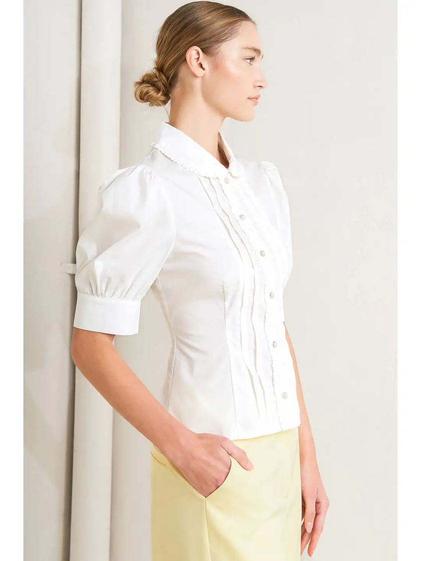 Carol Solid Woven Top
