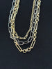 Three Strand Mixed Metal Chain Necklace nw 25 146