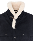 Filson Lined Wool Packer Coat navy stock cuff