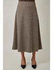 The Clover Wool Blend Midi Skirt