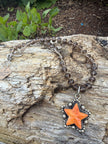 Spiny Oyster star/ Smoky Quartz