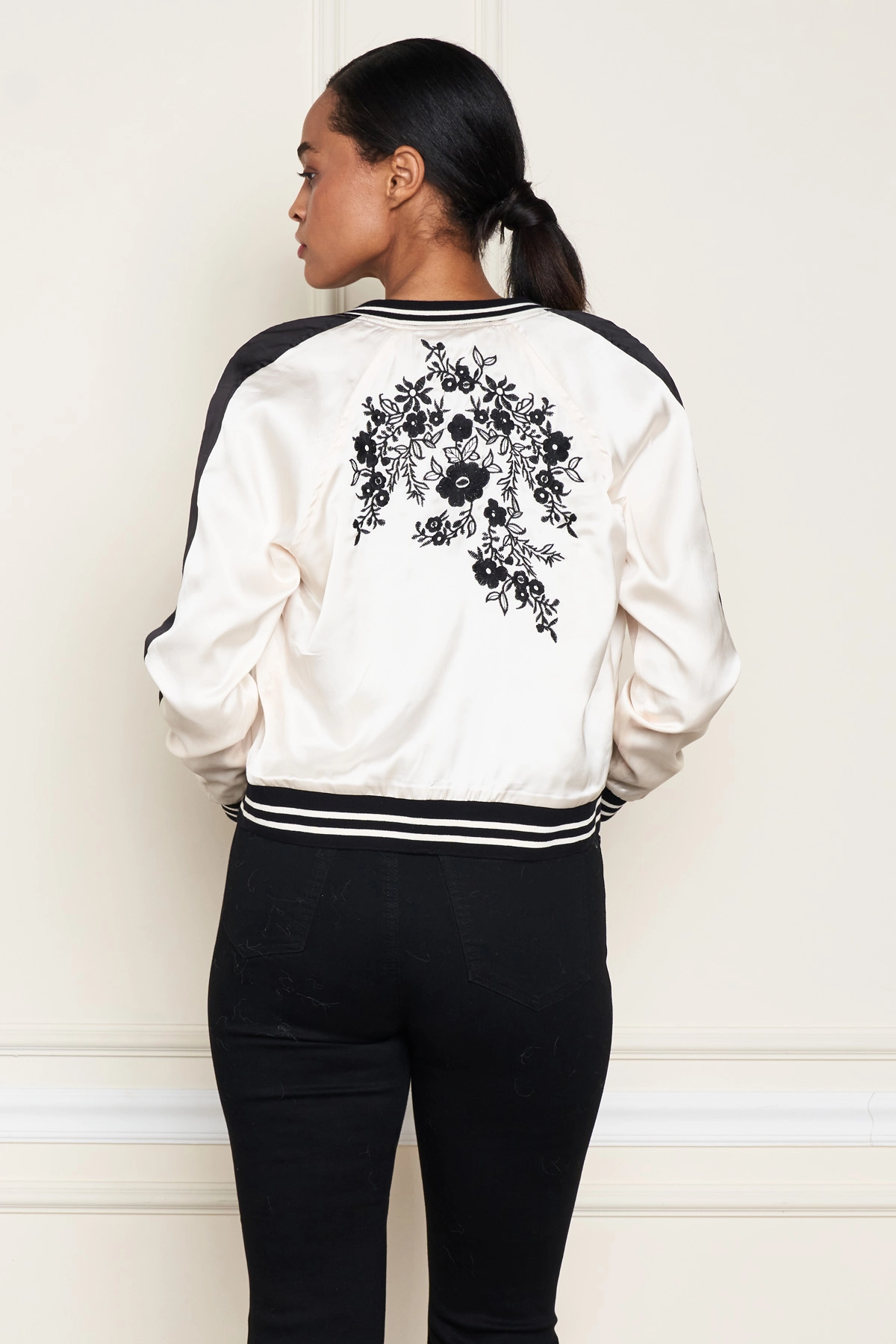 SATIN BBALL JACKET