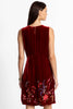 VELVET CHEVRON TANK DRESS-