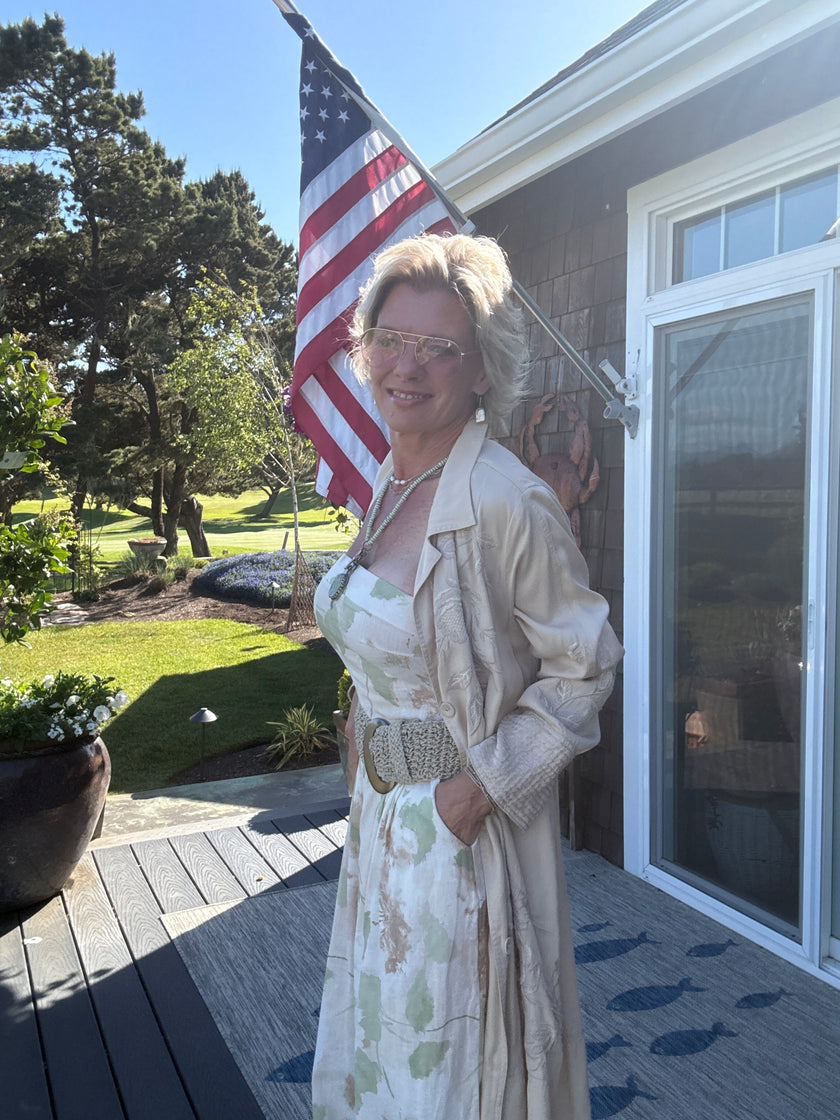 Floral Meadow Print Jumpsuit W Pockets