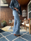 Nancy Mid Rise Star EMB Jean