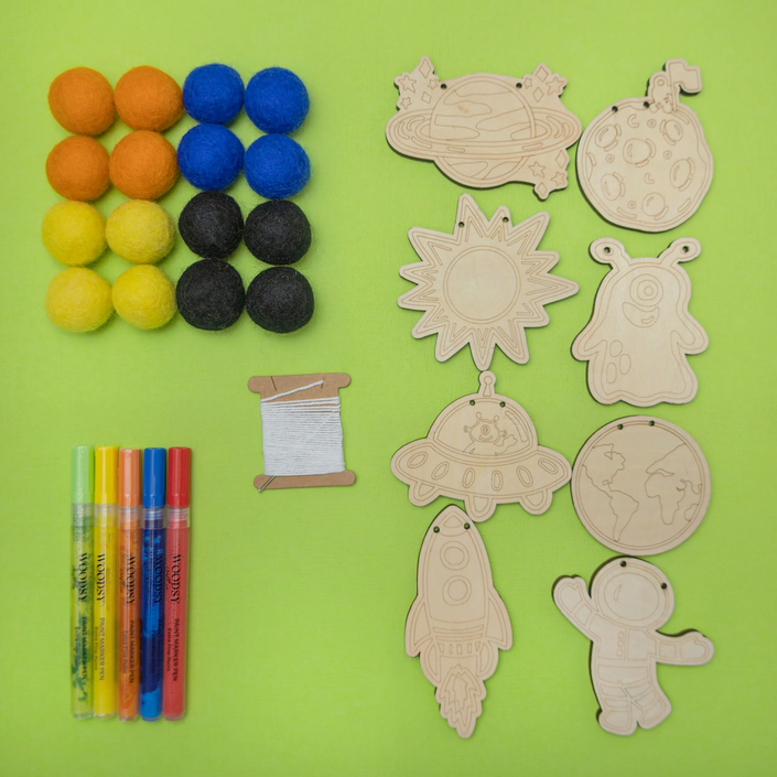 Do It Yourself Wood Garland outer space as it comes