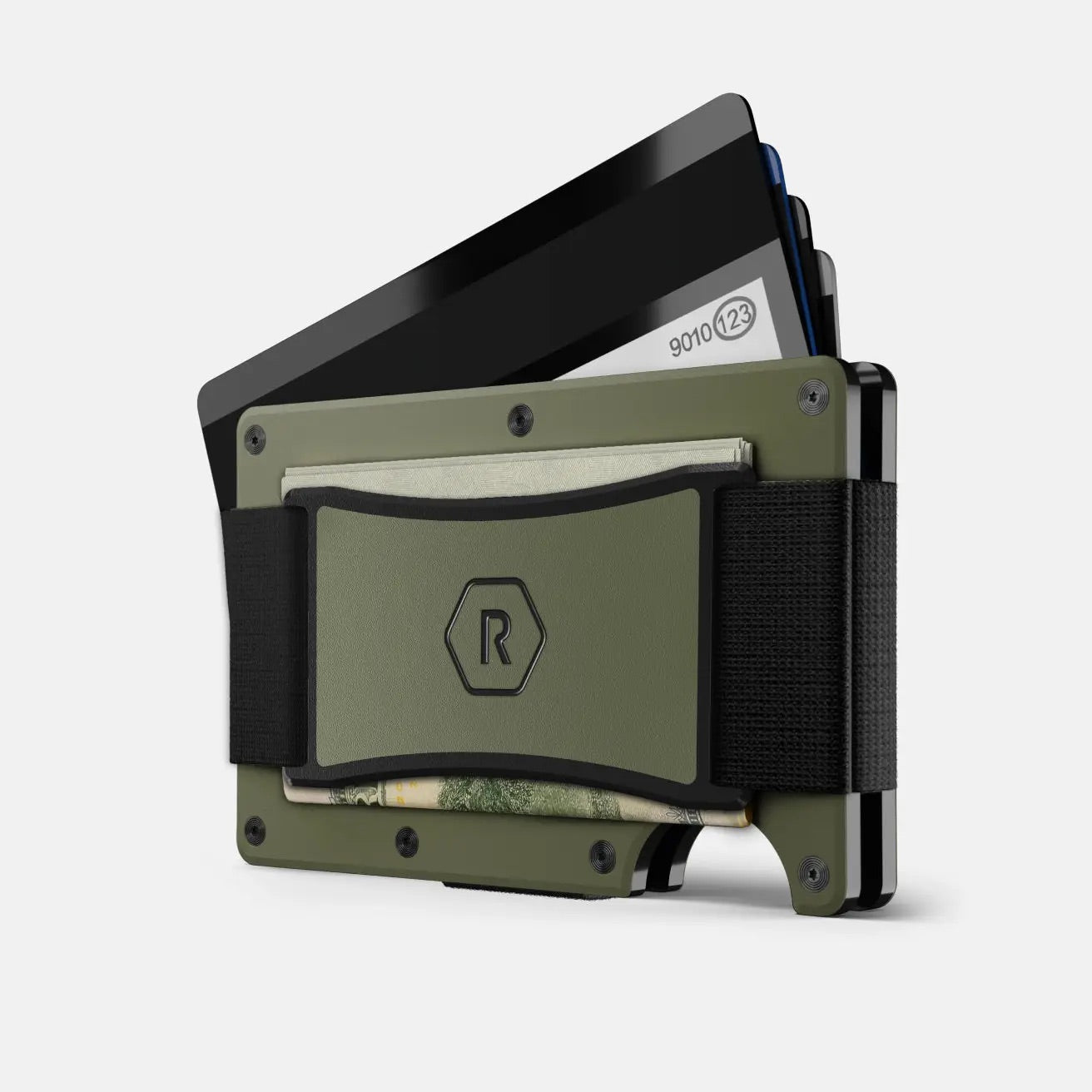 Ridge Wallet | Matte Olive-Cash Strap