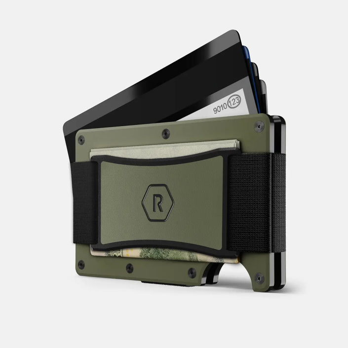 Ridge Wallet | Matte Olive-Cash Strap