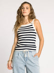RACHEL TANK, cream navy-front