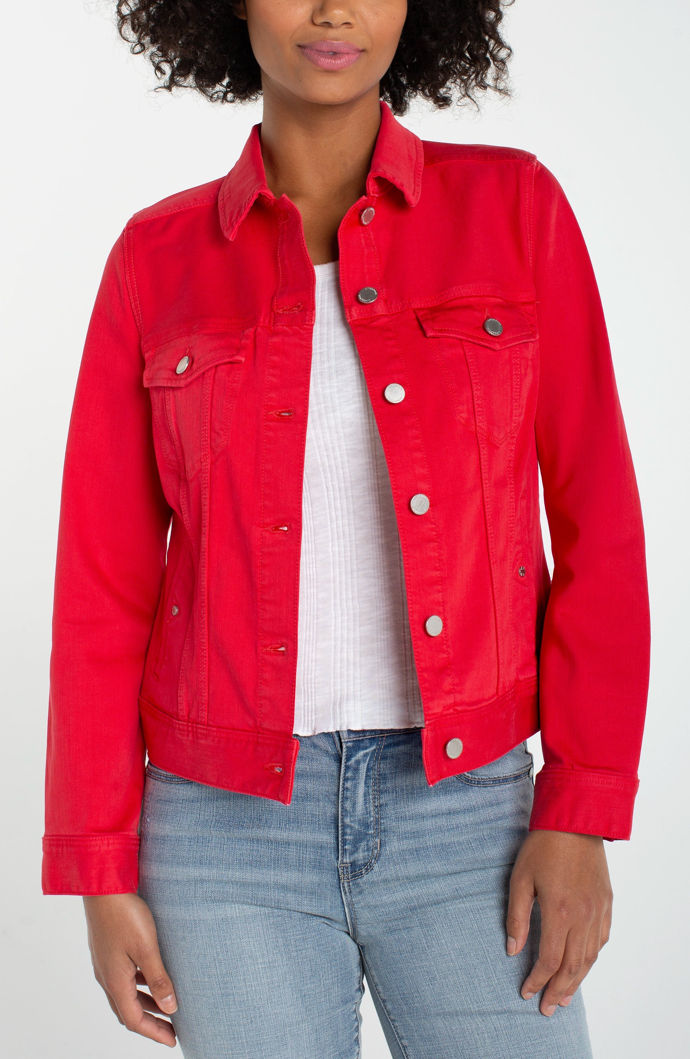 Cherry Rose Denim Jacket