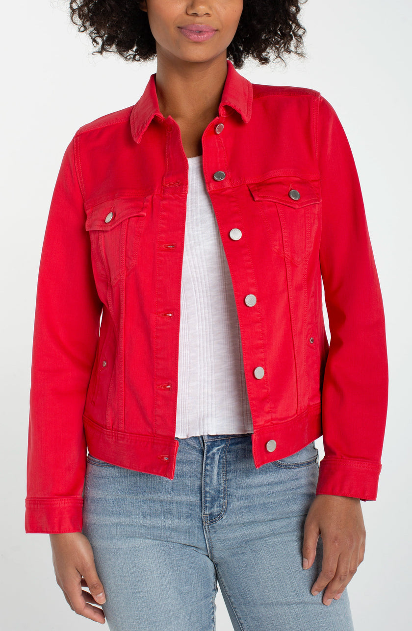 Cherry Rose Denim Jacket