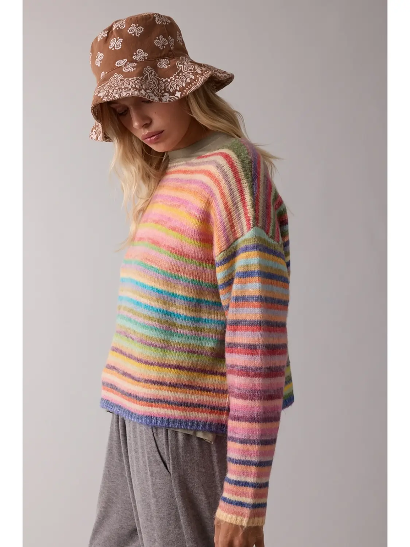 Rainbow Crew  Sweater