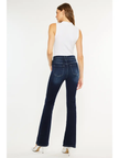 HIGH RISE WIDE WAISTBAND SKINNY BOOTCUT | Dark
