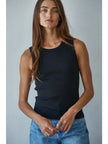 Knit Ribbed Round Neck Tank
