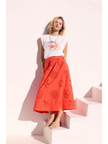 Seaside Embroidered Eyelet Maxi Skirt