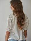 Maranda V Neck Ruffle Top