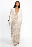 Johnny Was Sincerely Yours Silk Maxi Dress with cardigan