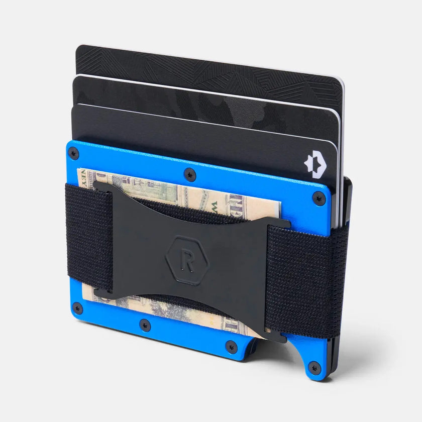 Ridge Wallet | High Dive Blue-Cash Strap