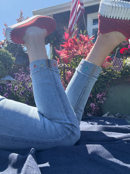 Whimsical Wonder Cuff Denim