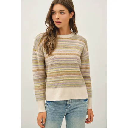 The Fall Colors Striped Sweater