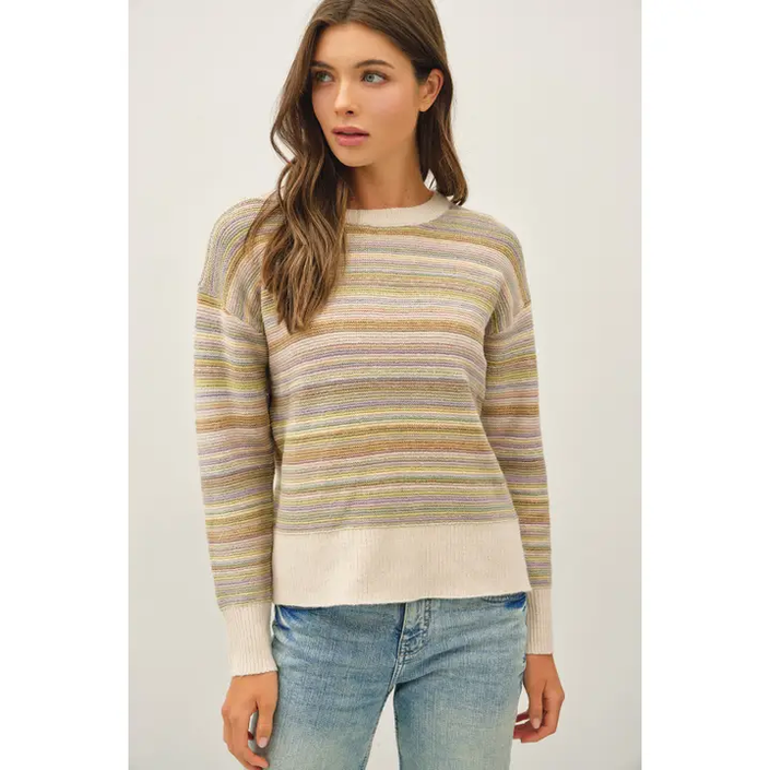 The Fall Colors Striped Sweater