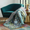 Jules Quilted Throw-Blue