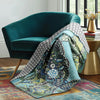 Jules Quilted Throw-Blue