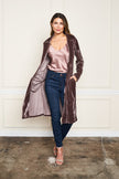 VELVET CUTWORK COAT
