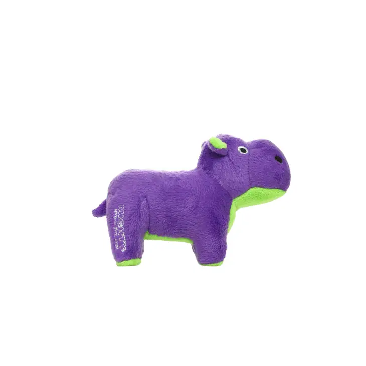 Tuffy Dog Toys | Mighty Jr Safari Hippo Purple side