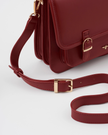 Wonderland Satchel Red strap close up
