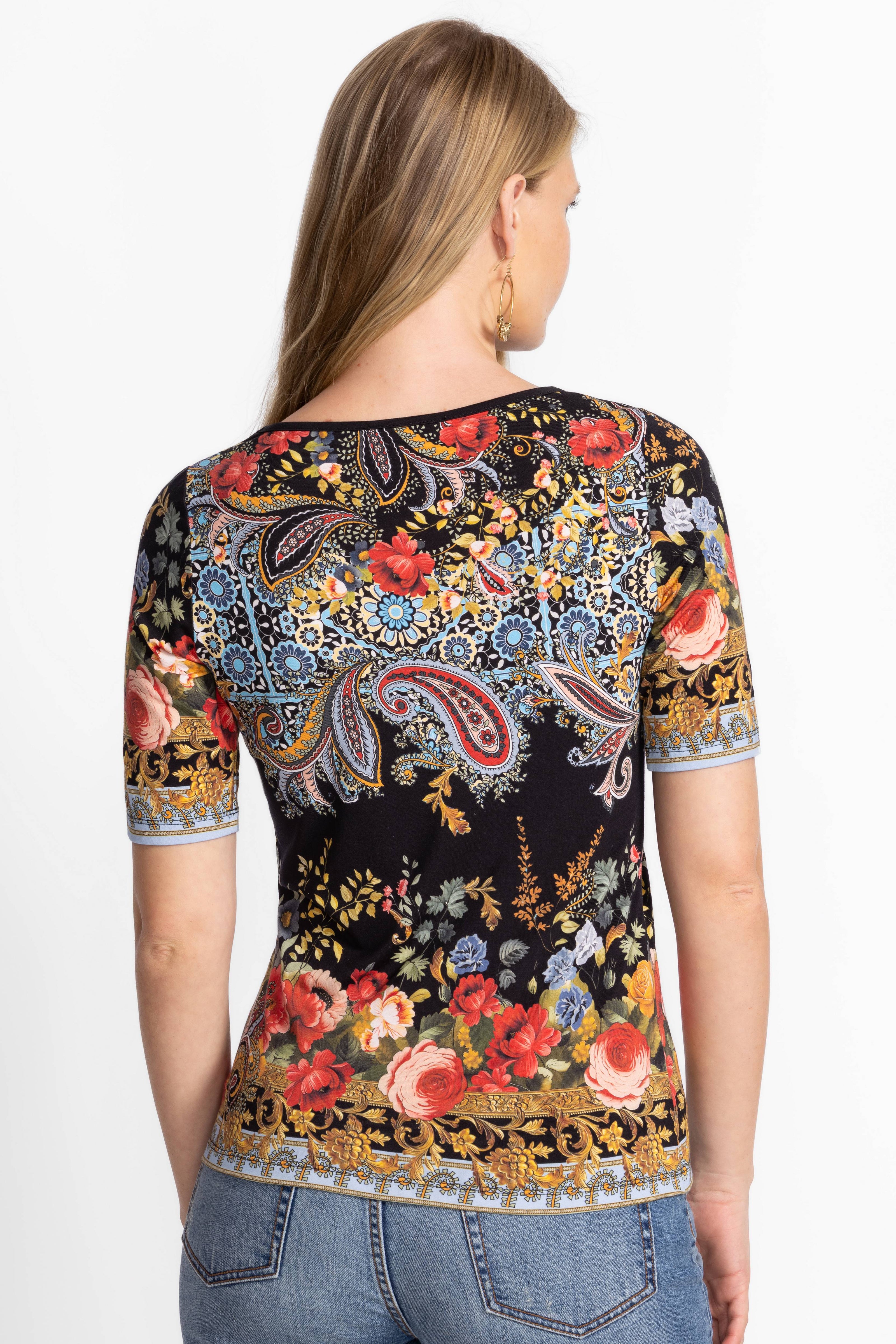 THE JANIE FAVORITE BOAT NECK TEE- leto back