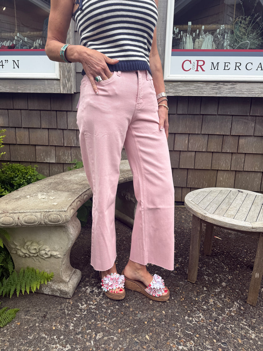 Olivia High Rise Crop Wide Leg
