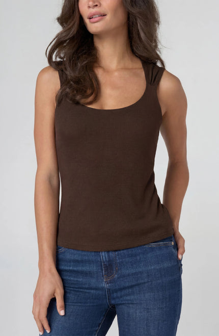 The Darleene Built In Bra Knit Top