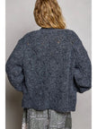 Mabel Relaxed Knit Pointelle Trim Cardigan