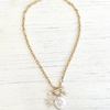 Fresh Water Pearl Star Gold Boutique Necklace Trendy Jewelry  17”