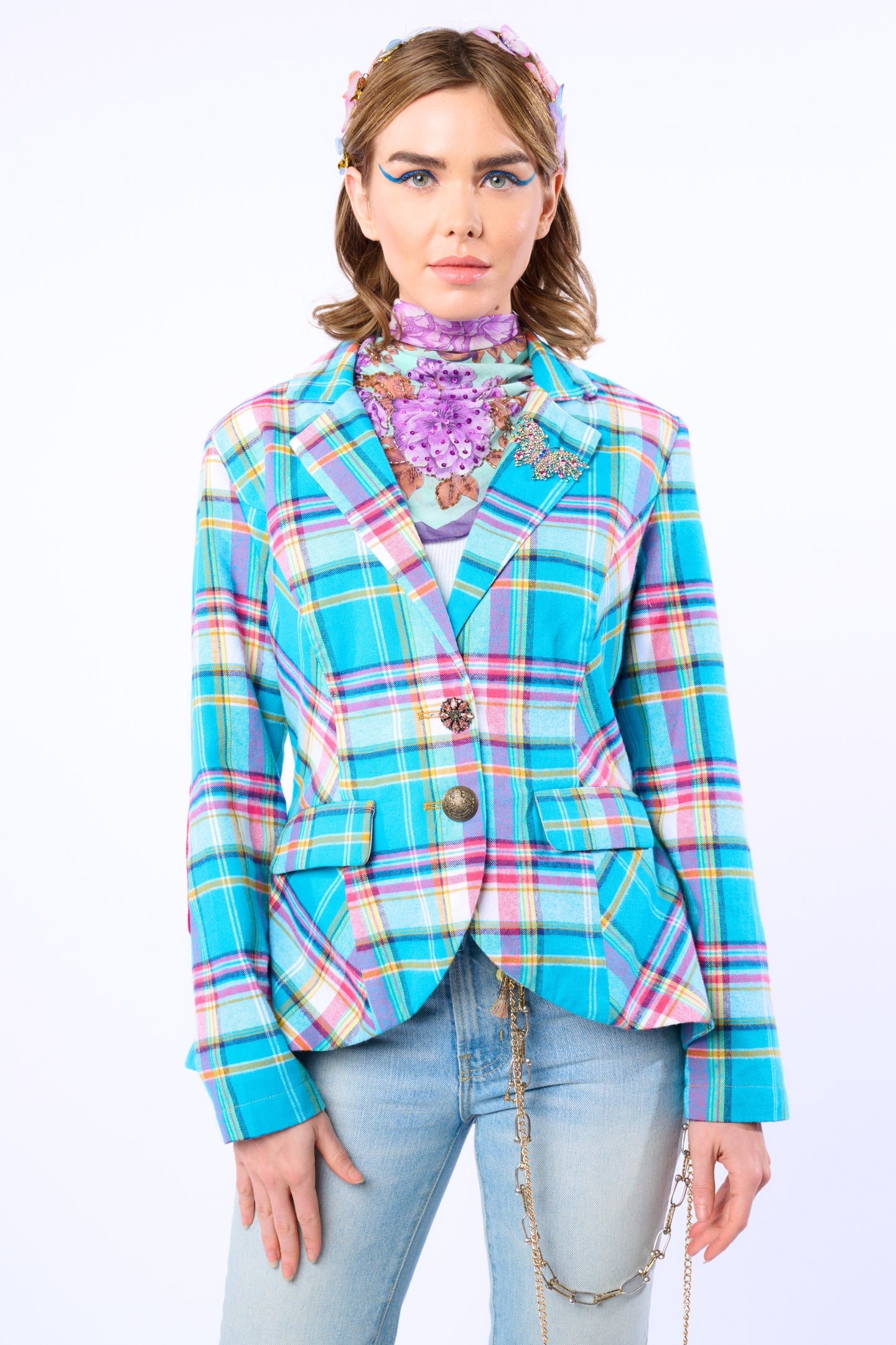 Aqua Plaid