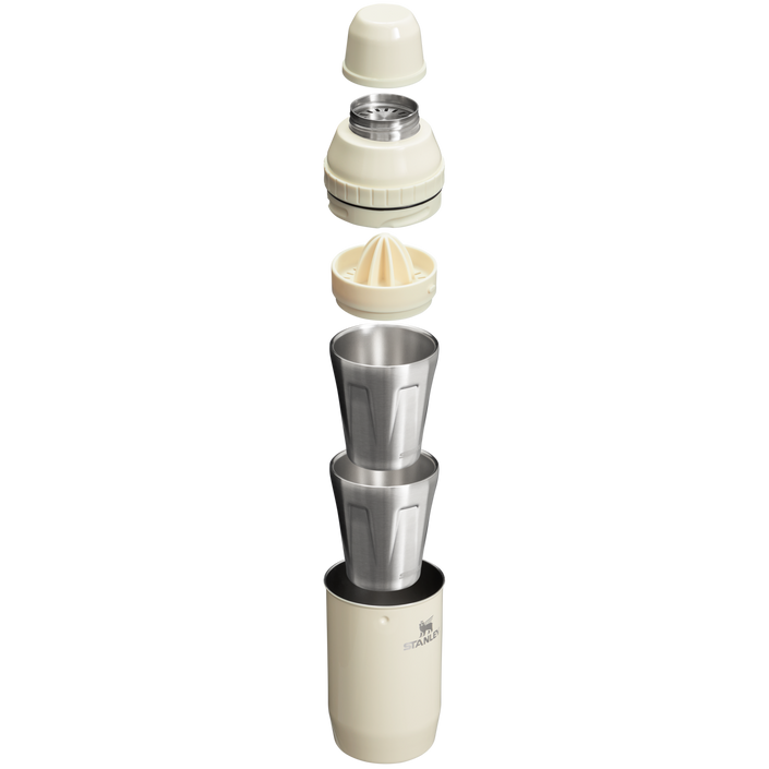 Stanley Adventure Happy Hour Cocktail Shaker Set | Cream Gloss disassembled 