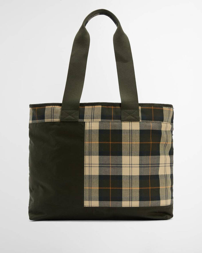 Barbour Mya Patchwork Tote Bag | Sage/Ancient