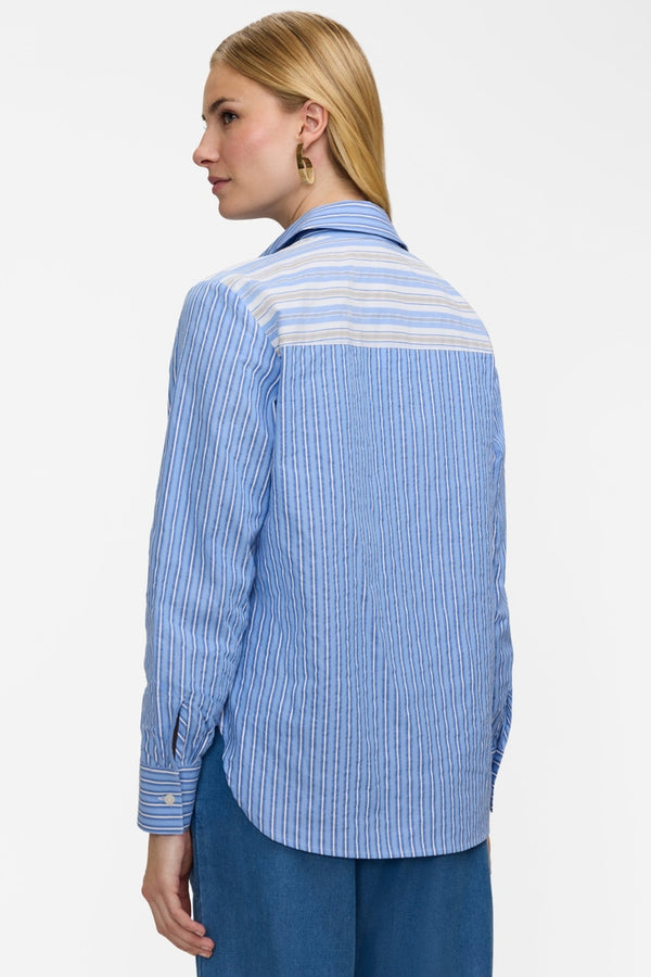 Meghan LS Seersucker Shirt back