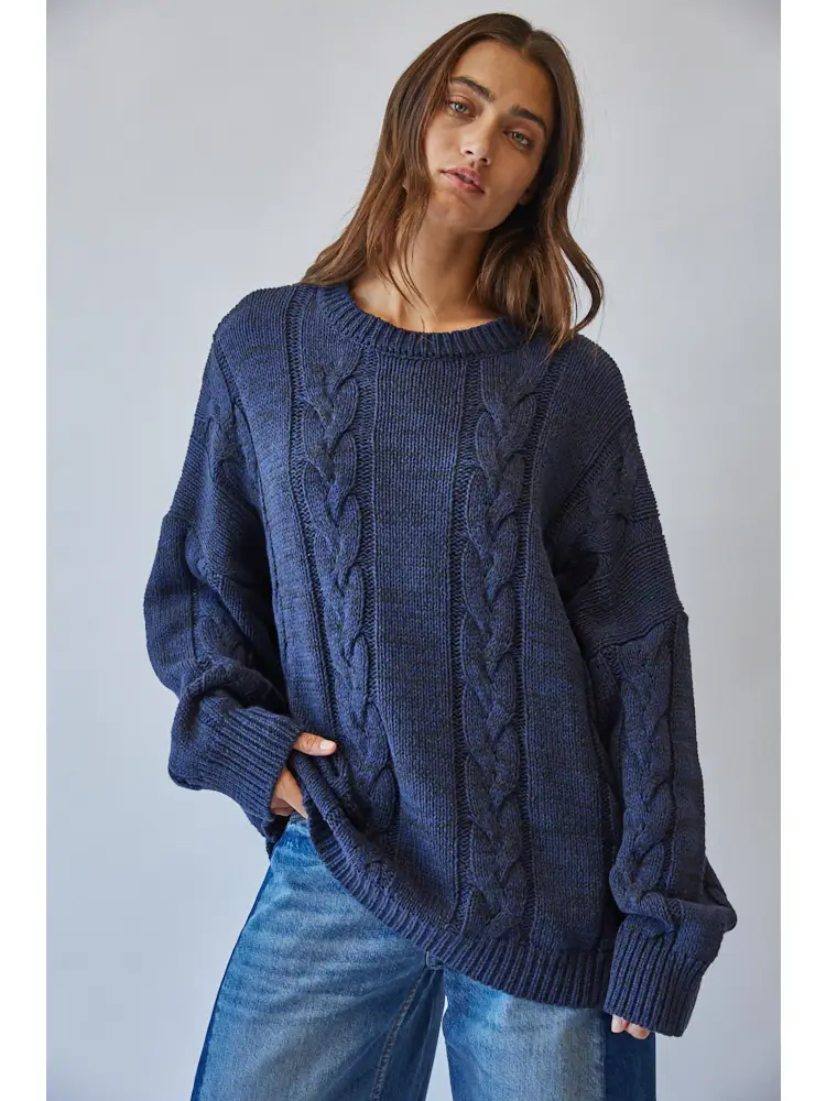 Oversized Cable Knit Sweater