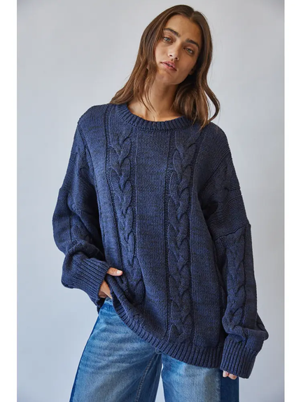 Oversized Cable Knit Sweater