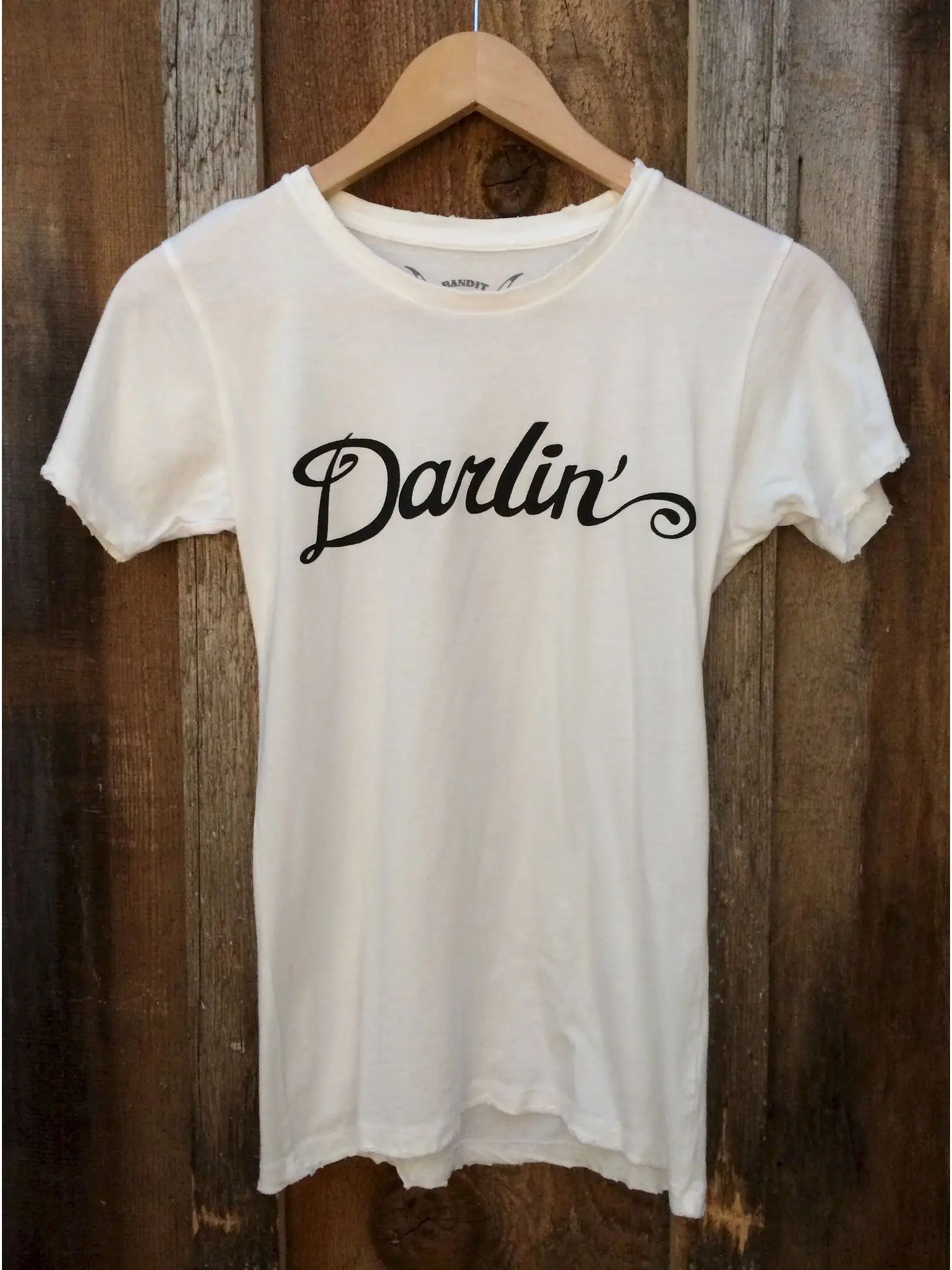 Darlin Women's Vintage Tee White/Black
