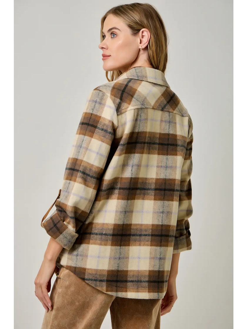 The Ava Plaid Shirt Jacket