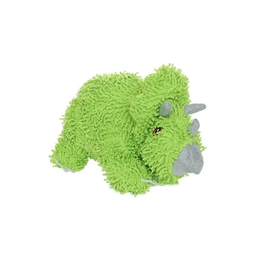 Tuffy Dog Toys Medium | Mighty Microfiber Ball Triceratops