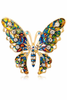 Dreamy Butterfly Pin Brass Enamel Paint