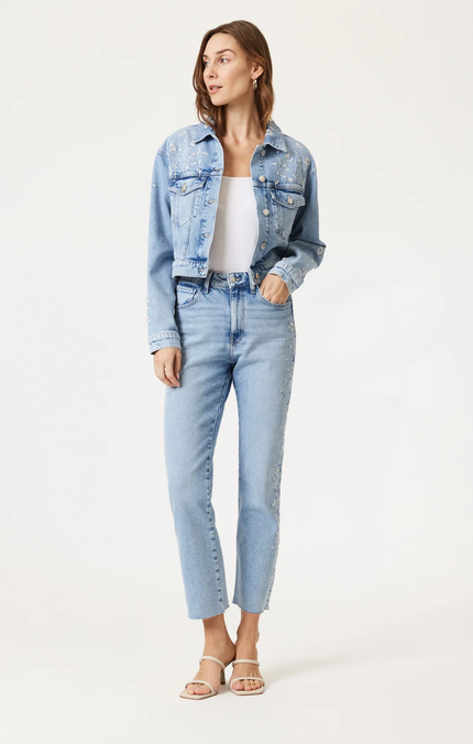 NEW YORK Lt Blue Bloom DENIM front