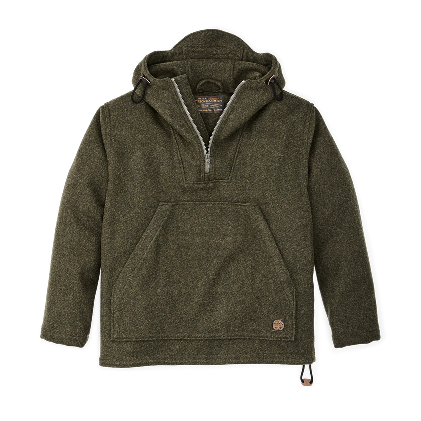 Filson mackinaw wool anorak forest green